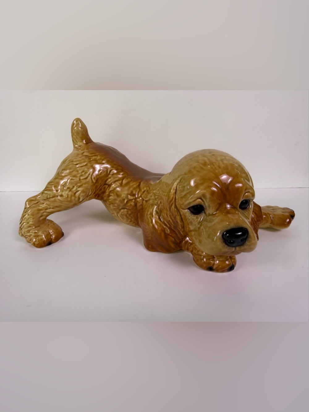 Vintage Goebel Cocker Spaniel Dog Figurine W Germany 30034 Puppy Large Playful